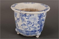 Japanese Blue and White Porcelain Jardiniere,