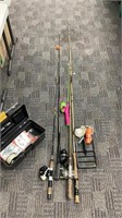 Fishing Poles and Tackle-box