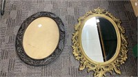 Mirror and Metal Frame
