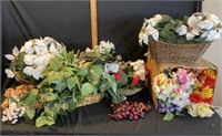 Artificial Flowers, Fruit, Plants & Baskets