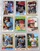 (13) PETE ROSE BASEBALL CARDS 60s & 70s