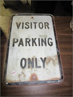 Visitor Parking Only metal sign. Measures: 18" x
