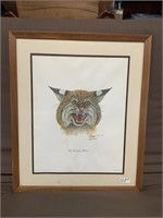 Framed Chuck Crume Print "The Kentucky Wildcat"