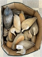 Box of Unfinished Duck Decoys