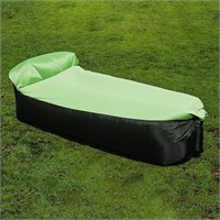 Inflatable Air Sofa Portable Outdoor-GREEN & BLACK