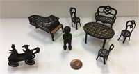 Vintage children’s miniature toy furniture