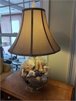 Glass Shell-filled Lamp