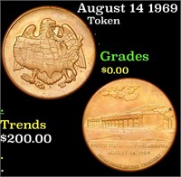 August 14 1969 US Philadelphia Mint Bronze Medal