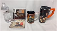 Sealed Elvis Presley CD's & Coffee & Travel Mugs