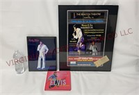 Framed Elvis Presley Tribute Artists & Book