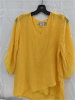 CRISTINA B YELLOW SHIRT SIZE MEDIUM