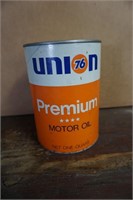 Vintage Union 76 Premium Motor Oil Can