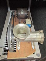 Meat Grinder w/ Electric Motor & Wall Clock