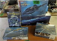 4 Seaquest Model Kits. 1:20th Scale. Stinger,