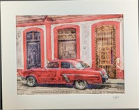 Matted Frank Juge Cuban Car Photo