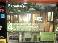 PARADISE 4 SOLAR LED ACCENT LIGHTS- ATTENTION
