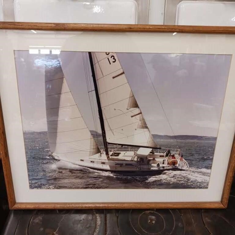 Sailboat wall art