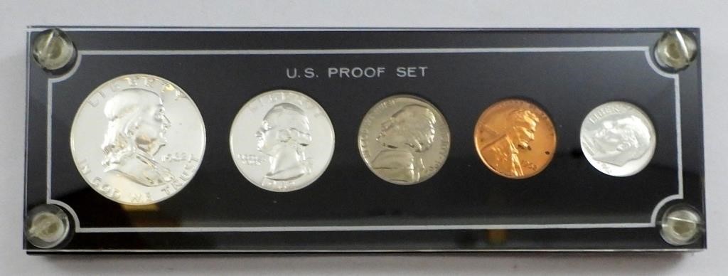 1962 PROOF YEAR SET IN PLASTIC HOLDER