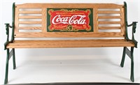 COCA COLA PARK BENCH