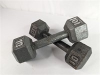 Dumbell Hand Weights 10 Pounds (2)