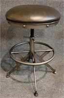 Medici Desk Stool in Charcoal Brown by Modus