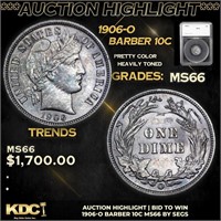 ***Auction Highlight*** 1906-o Barber Dime 10c Gra