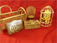 Baskets, tissue holder, Tweety bird.