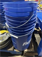 (3) 5 Gallon Poly Fastenal Pails