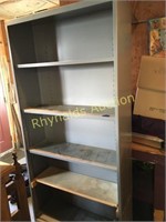 Metal Book Shelf 36x12x78"