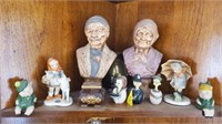 Shelf of figurines