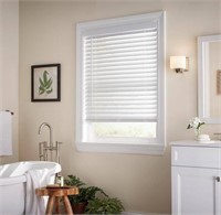 1 LOT (3) White Cordless 2 in. Faux Wood Blind -