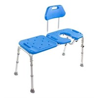 Bath Transfer Bench Chair with CUTOUT Deluxe