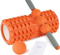 Used Eletecpro orange foam roller set