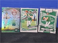 (3) Aaron Rodgers NY Jets Football Cards