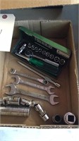13 pc 1/4” SK socket set and other sk items