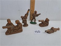 Vintage Resin Toy Soldiers