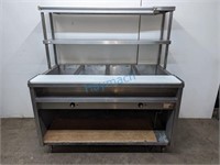 58" ELECTRIC STEAM TABLE W/ 4-PAN, 208V
