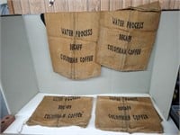 WATER PROCESS DECAF COLOMBIAN COFFEE BURLAP BAGS