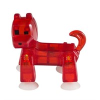 Stikbot, Stik dog Figure, Translucent Red 2"