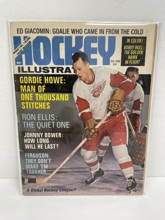 Hockey Illustrated featuring Gordie Howe, Ron