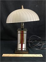 Table Lamp With Stained Glass Base