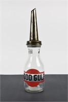GOOD GULF U.S. LIQUID QUART OIL BOTTLE/ SPOUT