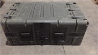 37” x 23” x 22” storage container with racking