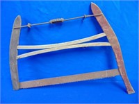 Antique Cross Cut Buck Hand Saw 35" L X 24" H