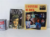 2 livres: 1 sur Elvis et L'Aventure du Rock