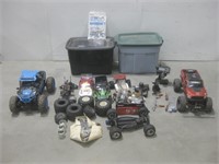 Assorted RC Cars & Parts Untested