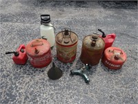 Gas Cans; Pump Up Sprayer, Funnel
