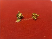 2 Vtg 70's Gold Plated Angel Scarf/ Dress Pins
