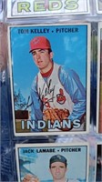 1967 Topps Tom Kelley Card #214 Cleveland Indians