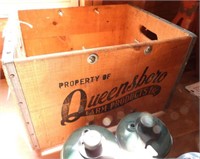 Queensboro Farm Products wooden farm crate